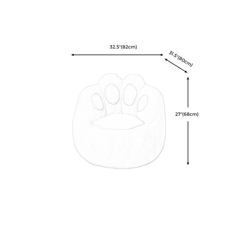 Chaise en velours 32,28 "L x 31,4" W x26.7 "H Armes incluses pour salon pour le salon