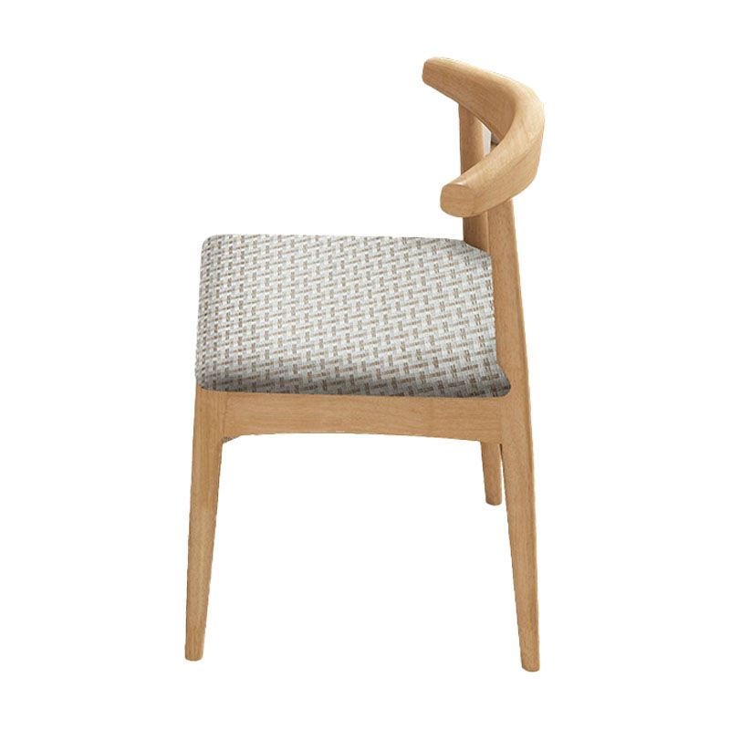 Scandinavian Upholstered Home Side Chair Natural Open Back Dining Chair Clearhalo ' kitchen&dining_furn' 'Dining Chairs' 'Dining Tables & Seating' 'dining_chair' 'Furniture' 'furniture_dining_chair' 'Kitchen & Dining Furniture' 'kitchen' 1200x1200_ffdfe133-213e-446a-84af-99d3ad94319d
