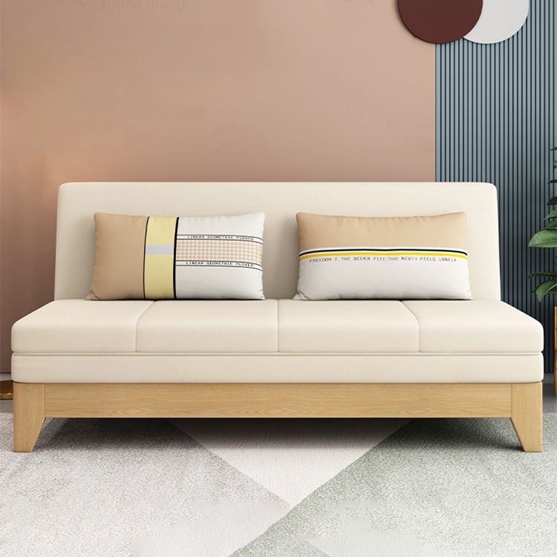 Armless Cabrio -Sofa Bett mit Kissen Sitzgelegenheiten mit Lagerung