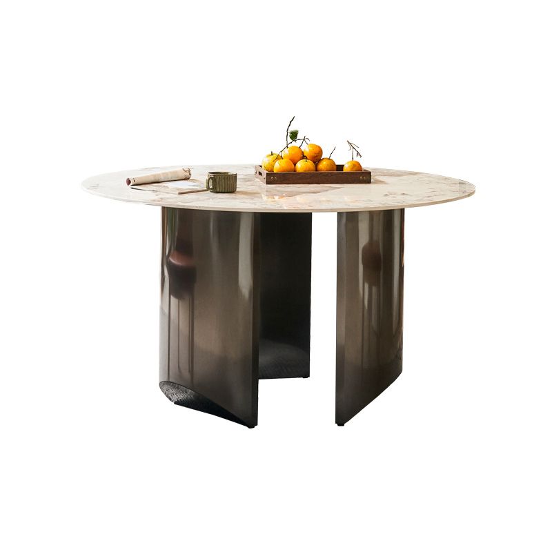 Ensemble de restauration moderne 1/4/5/7 PCS TABLE TOP TOP avec des chaises à ossature en bois massif