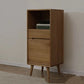 Modern Accent Cabinet with Drawers 13.77" Wide Side Cabinet 1 Door