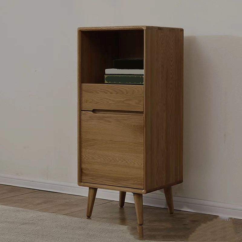 Modern Accent Cabinet with Drawers 13.77" Wide Side Cabinet 1 Door