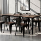 Industrial Dining Chairs Set 1/2/5 Pcs Metal Dining Table and Chairs