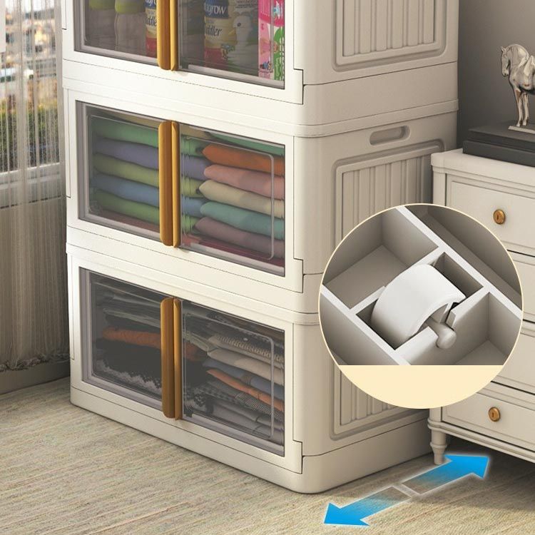 Eigentijdse niet-hangende Armoire plastic vrijstaande garderobe kast met deur