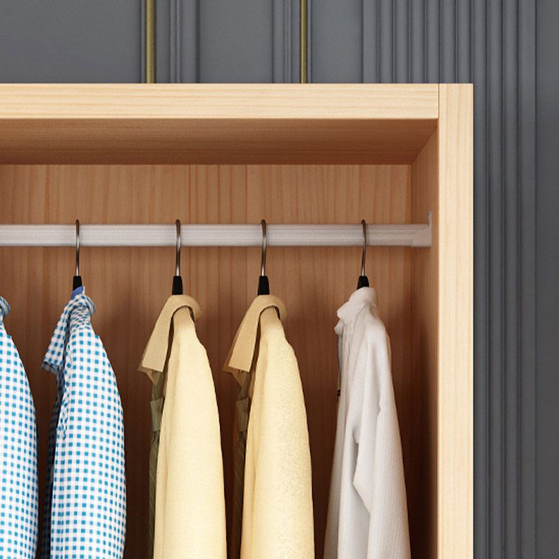 Modern Wardrobe Armoire Solid Wood Wardrobe Cabinet with Doors