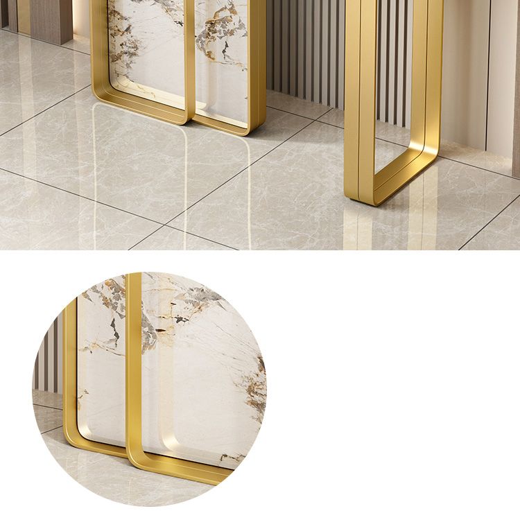 11 Inch Wide Glam Accent Table Stone Rectangle Console Accent Table Clearhalo 'Console Tables' 'console_tables' 'Entry & Mudroom Furniture' 'furn' 'furn_console_tables' 'Furniture' 1200x1200_ffe60f6f-a7e7-4cc6-8015-c3a894b48f3e