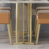 1/2/5/7 Pieces Luxury Dining Set Sintered Stone Dining Table with Leather Chairs Clearhalo 'Dining Room Sets' 'Dining Tables & Seating' 'dining_room_set' 'furn' 'furn_dining_room_set' 'Furniture' 'furniture_dining_room_set' 'Kitchen & Dining Furniture' 'kitchen&dining_furn' 'kitchen' 1200x1200_ffe714c5-ebbc-4f4e-a5a8-a6e7c81bc107