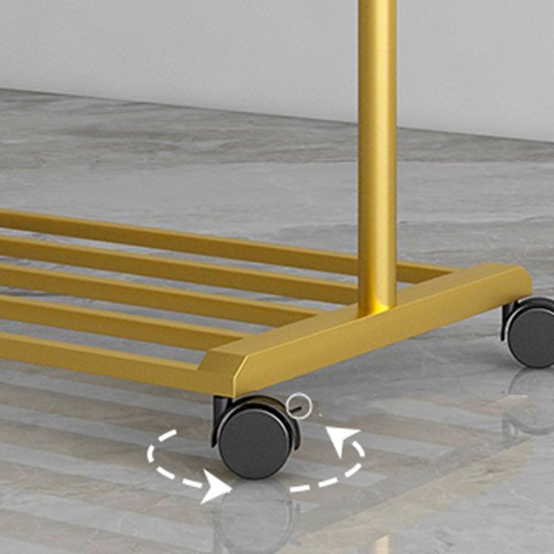 Glamellschichtbügel Metal 4 Haken frei stehende Kleiderregal mit Lagerregale