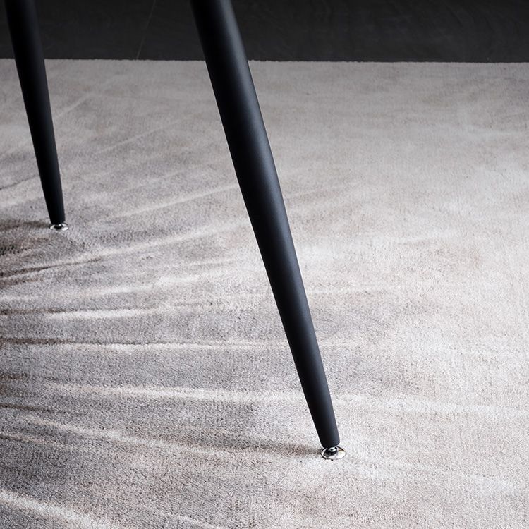 Metal Industrial Rectangle Dining Table Sintered Stone Table with 4 Black Legs Clearhalo ' dining_table' 'Dining Tables & Seating' 'Dining Tables' 'furn' 'furn_dining_table' 'Furniture' 'furniture_dining_table' 'Kitchen & Dining Furniture' 'kitchen&dining_furn' 'kitchen' 'kitchen_dining_table' 1200x1200_ffe90ddd-edb8-4599-bacd-97fb3d7952a6