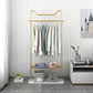 Moderner Stil Metallic -Gack Rack Feste Farben Haken Design freistehender Kleiderstange