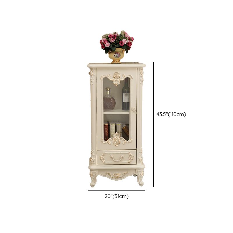 Traditional Glass Doors Display Stand Solid Wood Buffet Cabinet for Dining Room Clearhalo 'Display & China Cabinets' 'display_china_cabinets' 'furn' 'furn_display_china_cabinets' 'Furniture' 'Kitchen & Dining Furniture' 1200x1200_ffea9200-9289-48a3-8db7-79140ac850bc