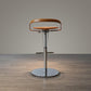 Industrial Leather Bar Stool Low Back Adjustable Counter Stool for Bristol