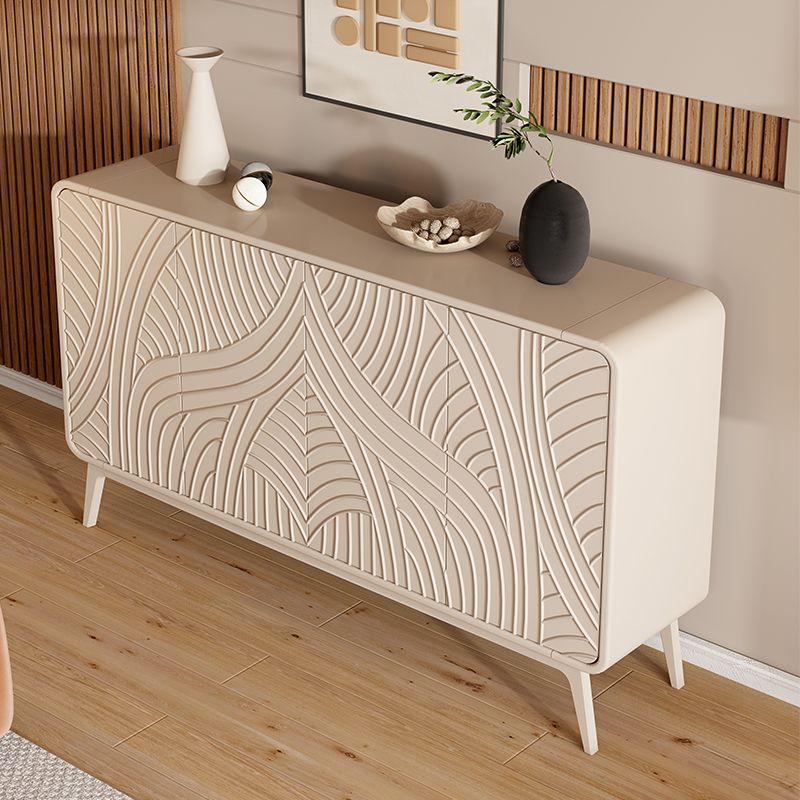 Server da pranzo contemporaneo Server buffet ingegnerizzato in legno con porte per sala da pranzo