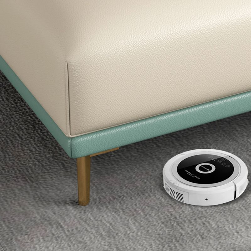 Sofa sectionnel en cuir authentique 36,22 "High Green Sofa pour le salon