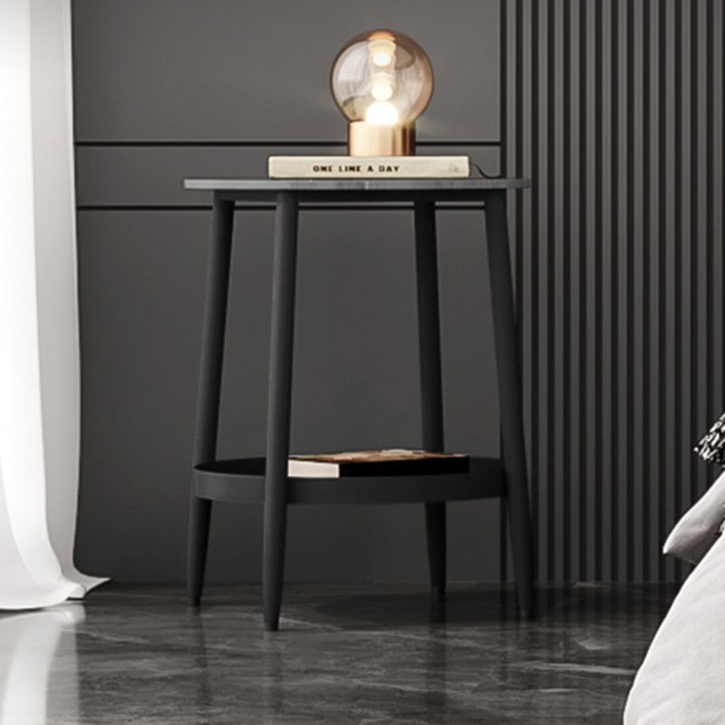 Contemporary Accent Table Nightstand Antique Finish Open Storage Bed Nightstand Clearhalo 'Bedroom Furniture' 'furn' 'furn_night_stand' 'Furniture' 'night_stand' 'Nightstands' 1200x1200_ffef8756-e9d2-4f52-9949-ee2c0344d8be