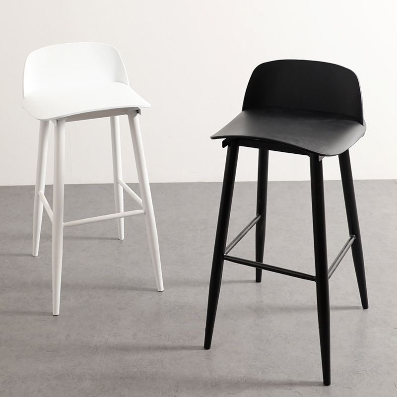 Scandinavian Style Bar-stool with Metal leg Square Seat Counter Stool for Kitchen Bar Clearhalo 'Bar Furniture' 'Bar Stools' 'bar_stools' 'furn' 'furn_bar_stools' 'furniture_bar_stools' 'Kitchen & Dining Furniture' 'kitchen&dining_furn' 'kitchen' 'kitchen_furn' Furniture' 1200x1200_fff01310-109b-48ed-9b23-092ad22654b6