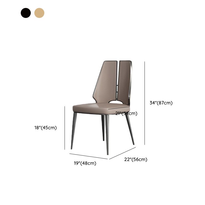 Dining Room Upholstered Chair Faux Leather Home Dining Chair