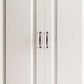 Engineered Wood Armoire Glam White Wardrobe Cabinet with 2 Drawers