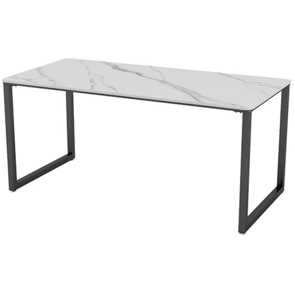 Sintered Stone Rectangular Meeting Table Home Office Industrial Writing Desk Clearhalo 'furn' 'furn_office_desk' 'Furniture' 'furniture_office_desk' 'Office Desks' 'Office Furniture' 'office_desk' 1200x1200_fff3e8a1-6231-4319-974b-82597cfe7ef8