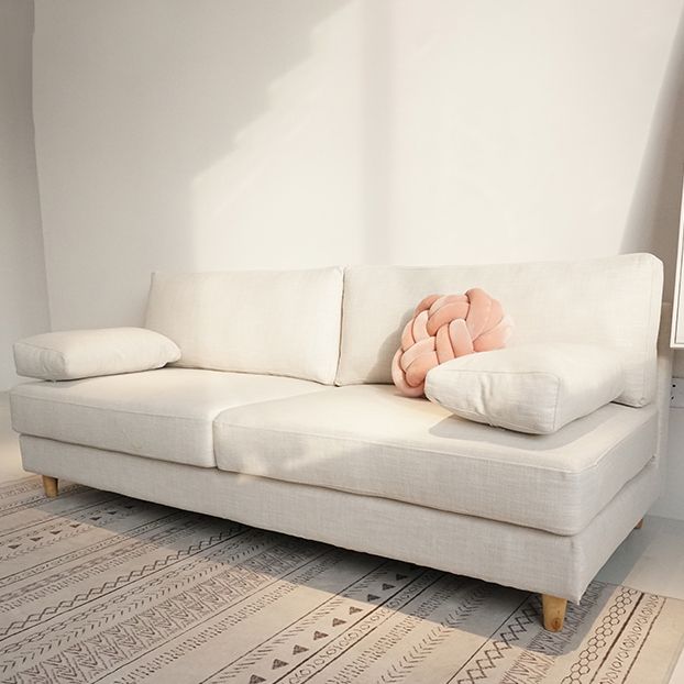 Contemporary Cushions Pillow Top Arm Stationary Living Room Sofa Clearhalo 'furn' 'furn_sofas' 'Furniture' 'Living Room Furniture' 'Sofa' 'sofas' 1200x1200_fff5df16-7ec1-42e5-8bcc-45c20d875e7a