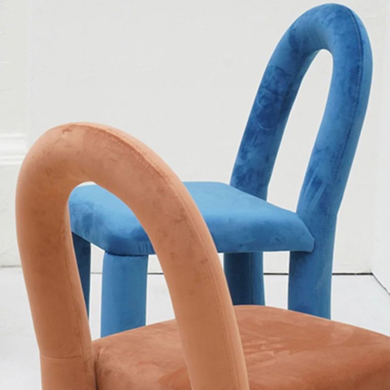 Moderne einfache Armless Esstühle Holzrahmen Offener Rücken für Esszimmer für Esszimmer