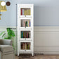 Manufactured Wood Standard Bookcase Vertical Bookcase with Glass Doors Clearhalo 'Bookcases' 'furn' 'furn_bookcases' 'Furniture' 'furniture_bookcases' 'kitchen' 'kitchen_bookcases' 'Living Room Furniture' 'Office Furniture' 1200x1200_fff6552d-8dfb-4a64-8f57-3b2ad0535b3c