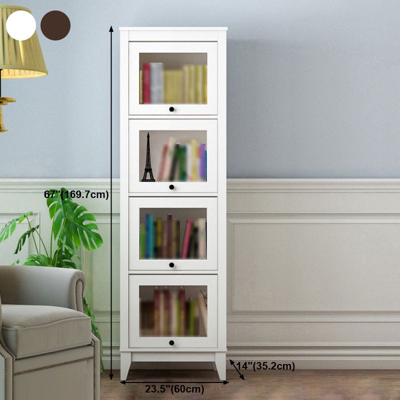 Manufactured Wood Standard Bookcase Vertical Bookcase with Glass Doors Clearhalo 'Bookcases' 'furn' 'furn_bookcases' 'Furniture' 'furniture_bookcases' 'kitchen' 'kitchen_bookcases' 'Living Room Furniture' 'Office Furniture' 1200x1200_fff6552d-8dfb-4a64-8f57-3b2ad0535b3c