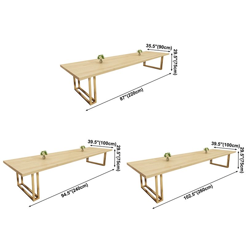 Rectangle Solid Pinewood Brown Tone Dining Table Simplicity Double Pedestal Table for Dining Room Clearhalo ' dining_table' 'Dining Tables & Seating' 'Dining Tables' 'furn' 'furn_dining_table' 'Furniture' 'furniture_dining_table' 'Kitchen & Dining Furniture' 'kitchen&dining_furn' 'kitchen' 'kitchen_dining_table' 1200x1200_fff7302e-d4ef-459f-ac15-daab07d07b53