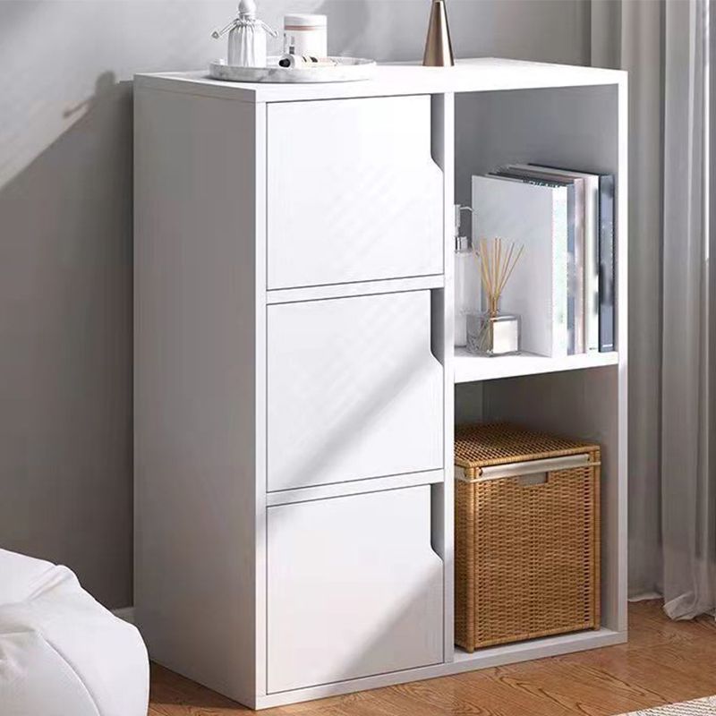 Contemporary Wooden Side Cabinet with Storage Shelves and Doors Clearhalo 'Cabinets & Chests' 'cabinets_chests' 'furn' 'furn_cabinets_chests' 'Furniture' 'Living Room Furniture' 1200x1200_fff977b5-f2a0-4a6e-bc02-c627996a8587