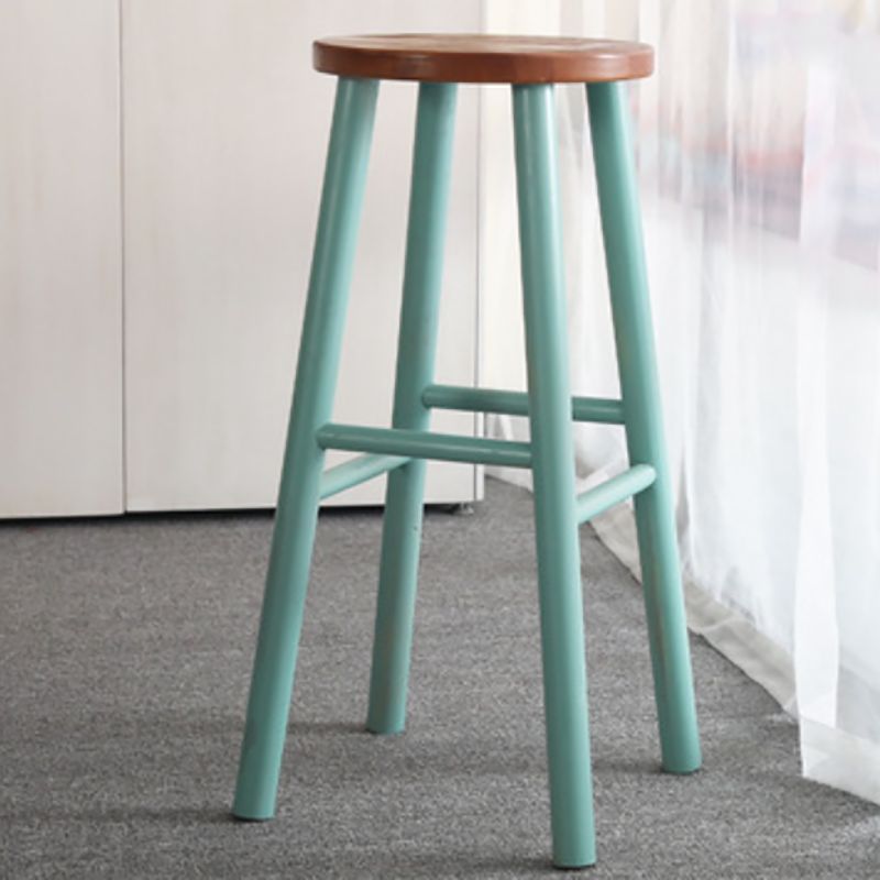 Juego de mesa de bar moderno, juego de altura de mostrador de madera maciza de 1/6 piezas para interior