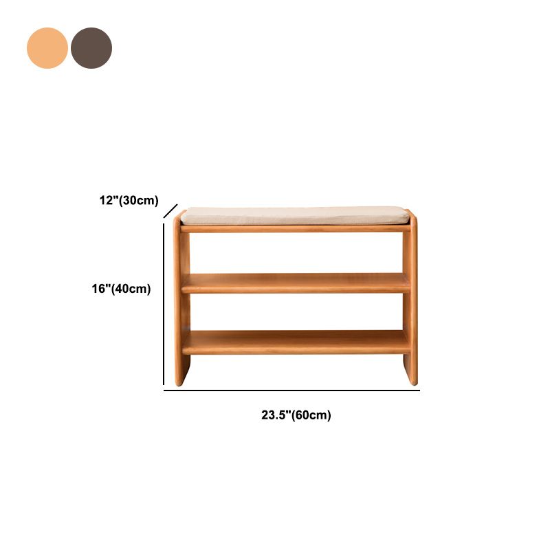 Modern Solid Color Bench with Storage Brown Rectangle Bench with Legs Clearhalo 'Benches' 'Chairs & Seating' 'furn' 'furn_benches' 'Furniture' 'Living Room Furniture' 1200x1200_fffc9408-6a90-4c1a-9aea-000a76ab1e14