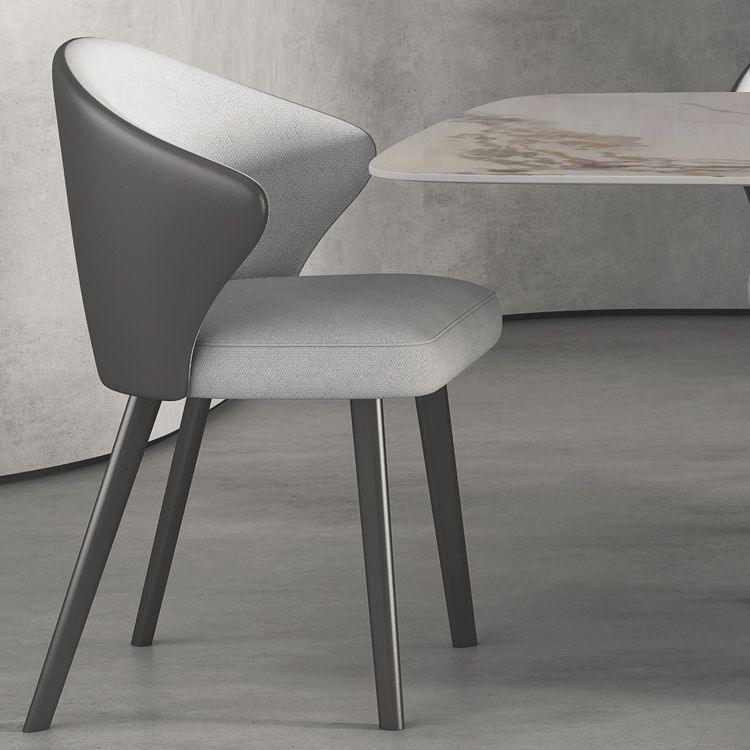 Modern Style Sintered Stone Dining Table with White Table and Pedestal Base for Home Use Clearhalo 'Dining Room Sets' 'Dining Tables & Seating' 'dining_room_set' 'furn' 'furn_dining_room_set' 'Furniture' 'furniture_dining_room_set' 'Kitchen & Dining Furniture' 'kitchen&dining_furn' 'kitchen' 1200x1200_fffccc5d-077f-4078-a974-2f39ab0b6dd0