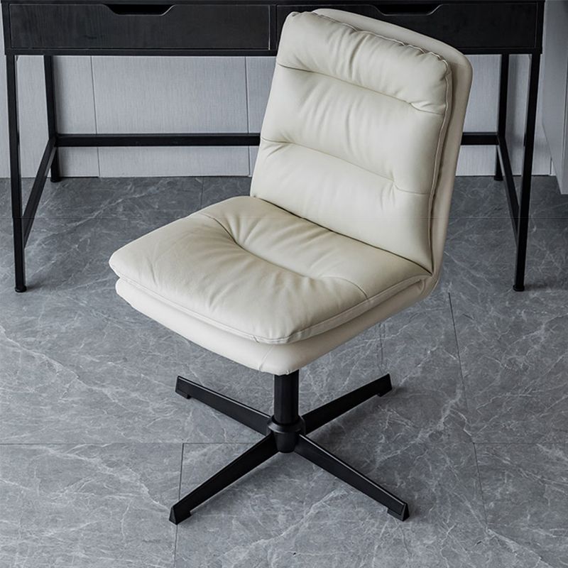 Sedia da ufficio senza braccio senza angoscia sedia da scrivania ergonomica con ruote