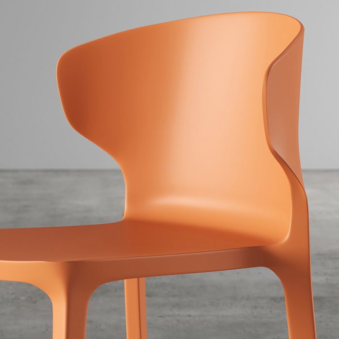 Scandinavian Conference Plastic Side Chair Matte Finish Wingback Dining Chair Clearhalo ' kitchen&dining_furn' 'Dining Chairs' 'Dining Tables & Seating' 'dining_chair' 'furn' 'furn_dining_chair' 'Furniture' 'furniture_dining_chair' 'Kitchen & Dining Furniture' 'kitchen' 1200x1200_fffdabaf-ec5e-4d4e-8471-d9457301ae2a