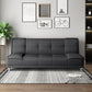 Modern Armless Convertible Chair Single Sleeper Sofa with Biscuit Back Clearhalo 'furn' 'furn_sofas' 'Furniture' 'furniture_sofas' 'kitchen' 'kitchen_sofas' 'Living Room Furniture' 'Sofa' 'sofas' 1200x1200_fffe0821-ffce-4933-98da-2797d17a57cd