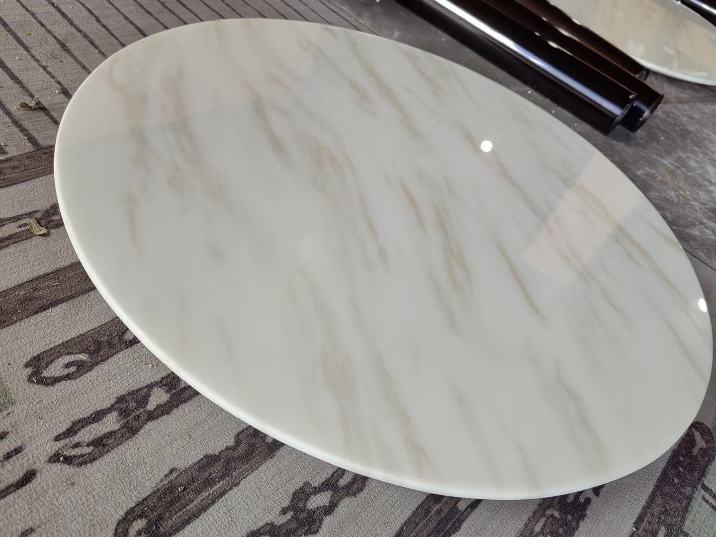 Metal Traditional Luxury Round Dining Table Sintered Stone Table with Pedestal Base Clearhalo ' dining_table' 'Dining Tables & Seating' 'Dining Tables' 'furn' 'furn_dining_table' 'Furniture' 'furniture_dining_table' 'Kitchen & Dining Furniture' 'kitchen&dining_furn' 'kitchen' 'kitchen_dining_table' 123344
