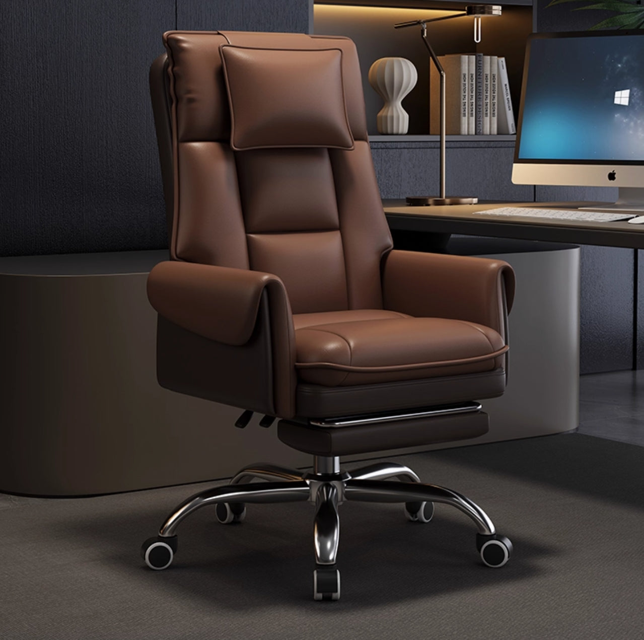 Modern Padded Arms Executive Chair Ergonomic Task Chair for Office