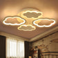 Kid Bedroom Cloud-Themed Ceiling Mounted Lights Acrylic Nordic in White Flush Mount Ceiling Light Clearhalo 'Ceiling Lights' 'Close To Ceiling Lights' 'Close to ceiling' 'Semi-flushmount' Lighting' 2_8f3fd98e-f85d-478b-8672-1fcdaec6a47e