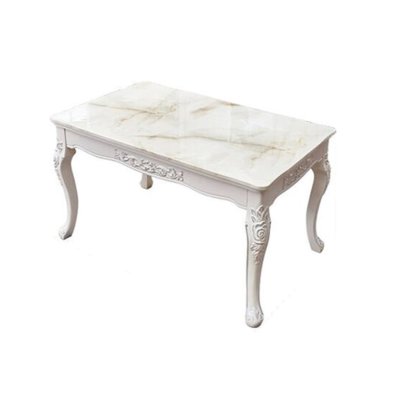 Victorian Dinning Room Set Marble Rectangle 4 Legs Base Dining Room Table Set Table Only Clearhalo 'Dining Room Sets' 'Dining Tables & Seating' 'dining_room_set' 'Furniture' 'furniture_dining_room_set' 'Kitchen & Dining Furniture' 'kitchen&dining_furn' 'kitchen' 3347218