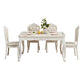 Victorian Dinning Room Set Marble Rectangle 4 Legs Base Dining Room Table Set Clearhalo 'Dining Room Sets' 'Dining Tables & Seating' 'dining_room_set' 'Furniture' 'furniture_dining_room_set' 'Kitchen & Dining Furniture' 'kitchen&dining_furn' 'kitchen' 3347222