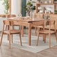 Modern Dining Set Solid Wood Round Shape 4 Legs Base Extendable Dining Table Set Clearhalo 'Dining Room Sets' 'Dining Tables & Seating' 'dining_room_set' 'Furniture' 'furniture_dining_room_set' 'Kitchen & Dining Furniture' 'kitchen&dining_furn' 'kitchen' 3347253
