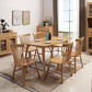 Modern Style Wood Rectangle Shape Dining Table Set 4 Legs Table Formal for Dining Furniture Wood with 6 Chairs Clearhalo 'Dining Room Sets' 'Dining Tables & Seating' 'dining_room_set' 'Furniture' 'furniture_dining_room_set' 'Kitchen & Dining Furniture' 'kitchen&dining_furn' 'kitchen' 3347274