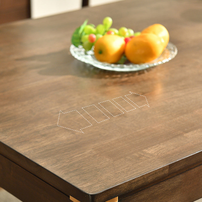 Contemporary Solid Wood Rectangle Shape Dining Furniture 4 Wood Legs Table Formal for Dining Room Clearhalo 'Dining Room Sets' 'Dining Tables & Seating' 'dining_room_set' 'Furniture' 'furniture_dining_room_set' 'Kitchen & Dining Furniture' 'kitchen&dining_furn' 'kitchen' 3347420