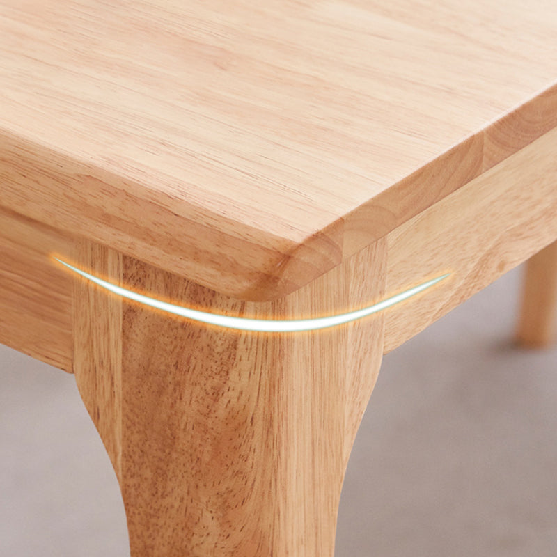 Modern Style Solid Wood Dining Table with Rectangle Shape Standard Height Table for Home Use Clearhalo 'Dining Room Sets' 'Dining Tables & Seating' 'dining_room_set' 'Furniture' 'furniture_dining_room_set' 'Kitchen & Dining Furniture' 'kitchen&dining_furn' 'kitchen' 3347434