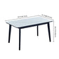 Modern Style Sintered Stone Dining Table with Rectangle Dining Table Sets with 4 Legs Table Clearhalo 'Dining Room Sets' 'Dining Tables & Seating' 'dining_room_set' 'Furniture' 'furniture_dining_room_set' 'Kitchen & Dining Furniture' 'kitchen&dining_furn' 'kitchen' 3347583