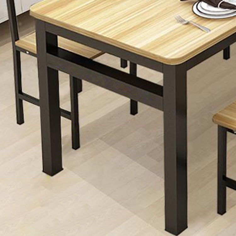 Modern Style Table with Rectangle Shape Standard Height Table and 4 Legs Base Clearhalo 'Dining Room Sets' 'Dining Tables & Seating' 'dining_room_set' 'Furniture' 'furniture_dining_room_set' 'Kitchen & Dining Furniture' 'kitchen&dining_furn' 'kitchen' 3347592