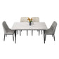 Fixed Sintered Stone Top Dining Furniture with 4 Legs Base Dining Table Sets for Home Clearhalo 'Dining Room Sets' 'Dining Tables & Seating' 'dining_room_set' 'Furniture' 'furniture_dining_room_set' 'Kitchen & Dining Furniture' 'kitchen&dining_furn' 'kitchen' 3347635