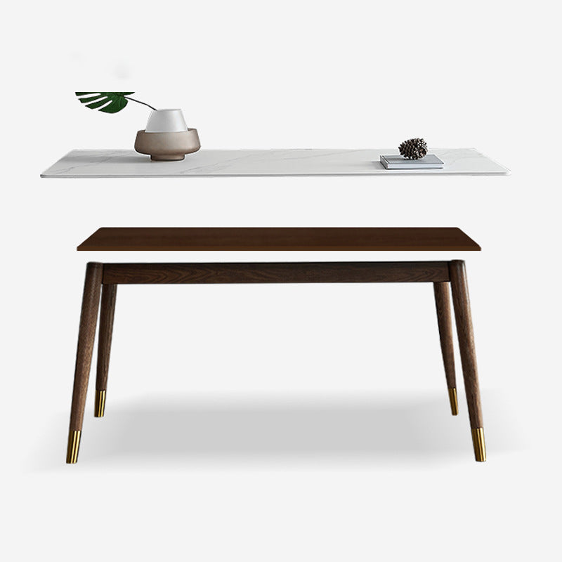 Modern Standard Sintered Stone Top Dining Room Set of Rectangle Shape for Kitchen Table Set Clearhalo 'Dining Room Sets' 'Dining Tables & Seating' 'dining_room_set' 'furn' 'furn_dining_room_set' 'Furniture' 'furniture_dining_room_set' 'Kitchen & Dining Furniture' 'kitchen&dining_furn' 'kitchen' 3347735