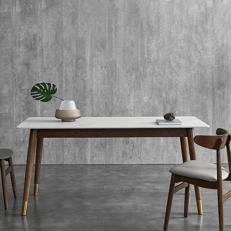 Modern Standard Sintered Stone Top Dining Room Set of Rectangle Shape for Kitchen Table Set Clearhalo 'Dining Room Sets' 'Dining Tables & Seating' 'dining_room_set' 'furn' 'furn_dining_room_set' 'Furniture' 'furniture_dining_room_set' 'Kitchen & Dining Furniture' 'kitchen&dining_furn' 'kitchen' 3347748