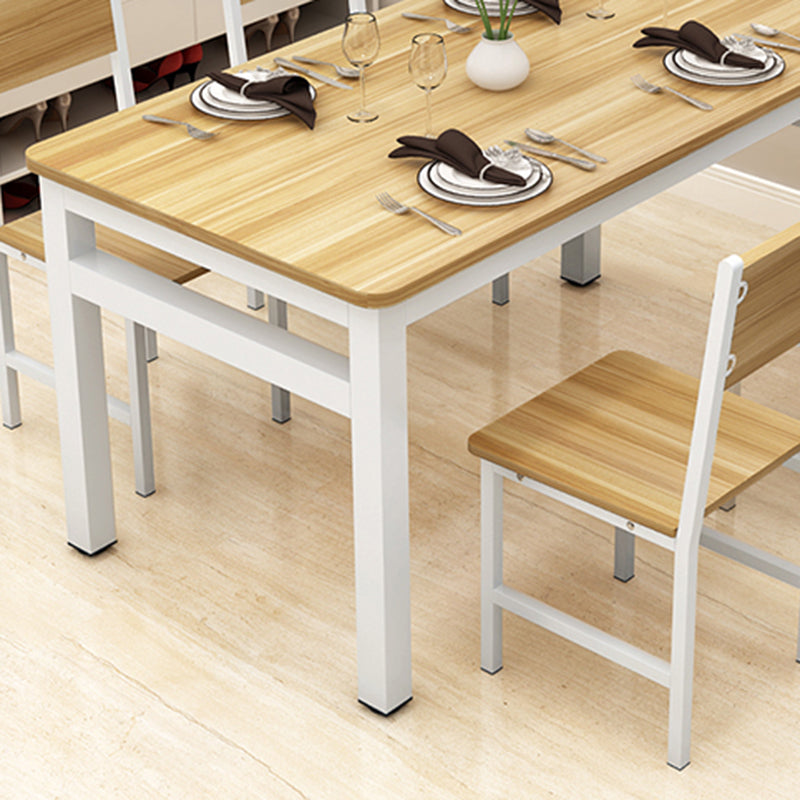 Modern Dining Room Set with Rectangle Shape Standard Height Table and 4 Legs Base Clearhalo 'Dining Room Sets' 'Dining Tables & Seating' 'dining_room_set' 'furn' 'furn_dining_room_set' 'Furniture' 'furniture_dining_room_set' 'Kitchen & Dining Furniture' 'kitchen&dining_furn' 'kitchen' 3347774